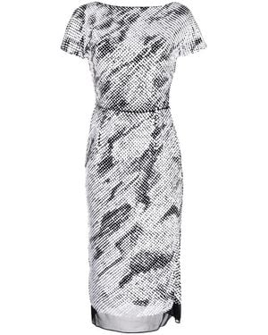 Maticevski Vestido Operative Con Lentejuelas - Gris