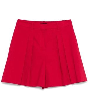 Theory High-Rise Shorts - Red