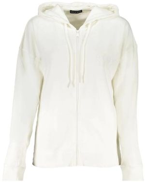 North Sails Logo-Embroidered Zip-Fastening Sweatshirt - White