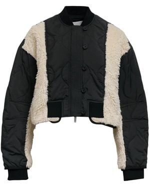 3.1 Phillip Lim Quilted Panelled Jacket - Black