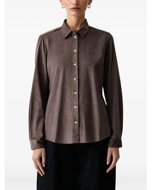 Marc O' Polo Corduroy Long-Sleeve Shirt - Brown