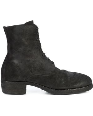 Guidi Lace-Up Boots - Black