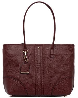 Geox Miereille Leather Tote Bag - Red