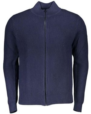 North Sails Gerippter Cardigan Mit Reißverschluss - Blau