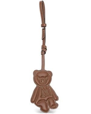 Max Mara Leather Bag Charm - White