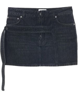 Jean Paul Gaultier Low-Waist Mini Skirt - Blue