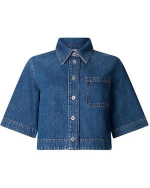 Liu Jo Button Denim Shirt - Blue