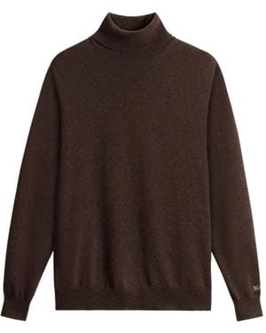 Woolrich Wool Turtleneck Jumper - Brown