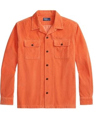 Polo Ralph Lauren Corduroy Long-Sleeved Shirt Jacket - Orange