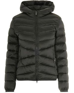 Colmar Hooded Quilted Jacket - Black