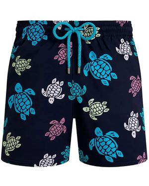 Vilebrequin Turtle-Print Swim Shorts - Blue