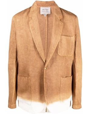 Federico Curradi Notched-Lapels Single-Breasted Blazer - Brown