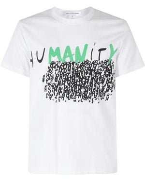Comme des Garçons Graphic-Print T-Shirt - White