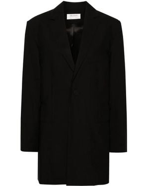 Gauchère Belted Wool Blazer - Black