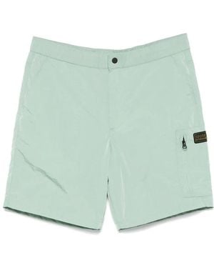 Barbour Raised Logo Shorts - Green