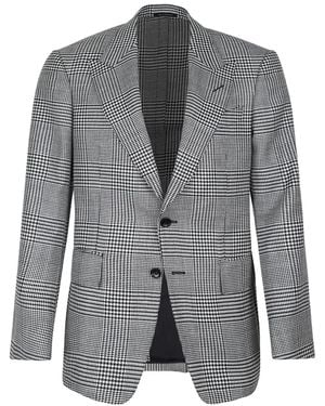Tom Ford Single-Breasted Blazer - Gray