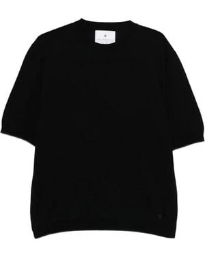 Seven Gauge Camiseta De Algodón De Manga Corta - Negro