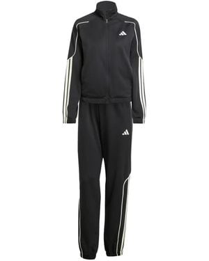 adidas Stadium 3-Stripes Tracksuit - Black