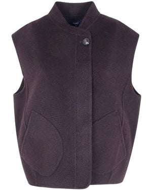 Soeur Adeline High-Neck Gilet - Blue