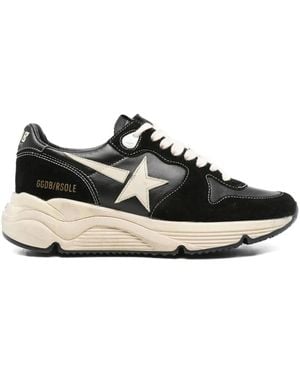 Golden Goose Leather Trainers - Black