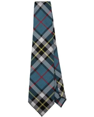 Comme des Garçons Tartan Wool-Blend Jacquard Tie - Blue