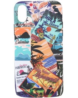 DSquared² Funda Para Iphone X Con Motivo De Patchwork - Azul