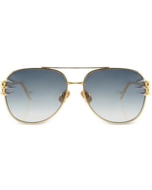 Anna Karin Karlsson Claw Voyage Navigator-Frame Sunglasses - Blue