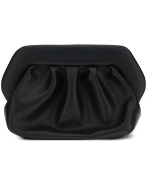 THEMOIRÈ Gathered Clutch Bag - Black