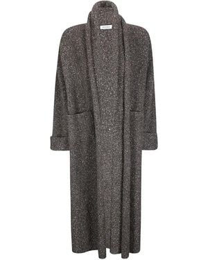 ELY ELY Camilla Flecked Knit Cardigan - Grey