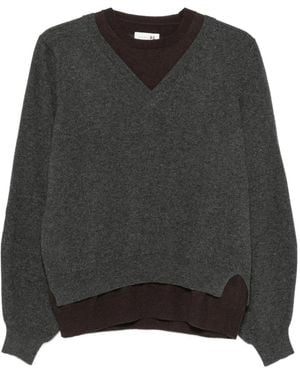 Manzoni 24 Layered V-Neck Jumper - Black