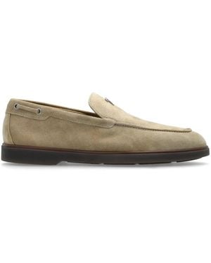 Giuseppe Zanotti Suede Loafers - Natural