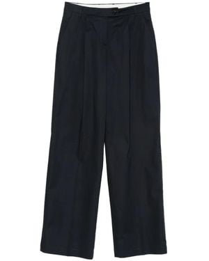 True Royal Pleated Wide-Leg Pants - Blue
