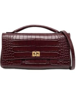 Balenciaga Hourglass Crossbody Bag - Purple