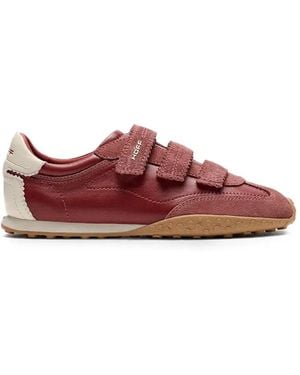 HOFF Touch-Strap Suede-Trim Sneakers - Purple