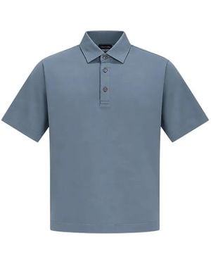 Tombolini Short-Sleeve Polo Shirt - Blue