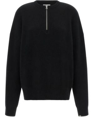Extreme Cashmere Like Half-Zip Jumper - Black