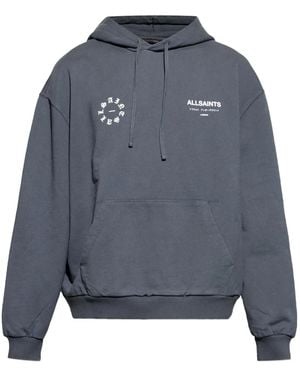 AllSaints Kindred Graphic Hoodie - Blue