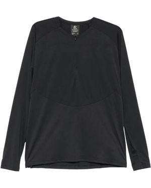 Hiking Patrol X Mammut Zip-Fastening Long-Sleeve Top - Black