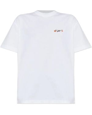 Off-White c/o Virgil Abloh Graphic-Print Cotton T-Shirt - White
