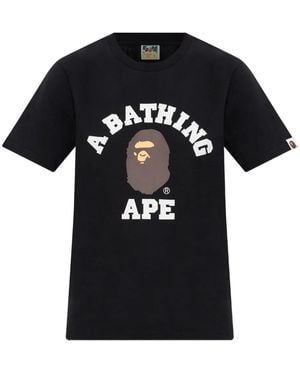 A Bathing Ape T-Shirt Ape Head - Noir