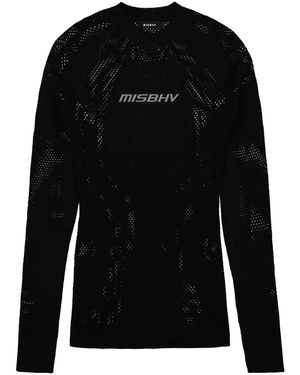 MISBHV Logo-Lettering Sweatshirt - Black