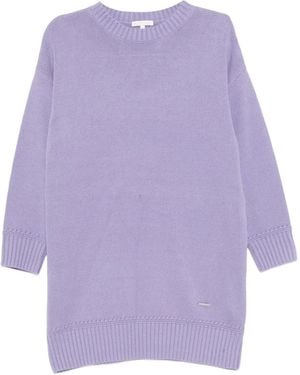 To b. by agnès b. Logo-Plaque Dress - Purple
