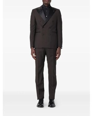 Tagliatore Double-Breasted Suit - Black