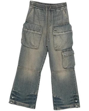 Amiri Drawstring-Waist Cargo Pants - Gray