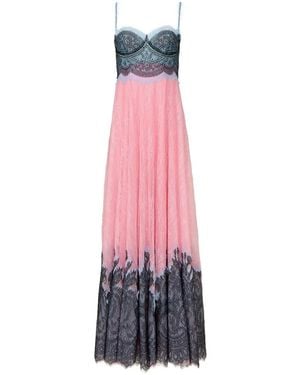 Costarellos Gallie Chantilly Lace Gown - Pink