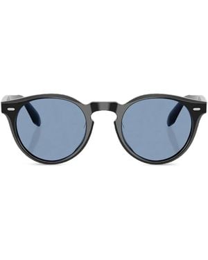 Oliver Peoples N.07 Sun Round-Frame Sunglasses - Blue