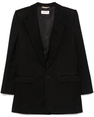 Saint Laurent Wool Blazer - Black