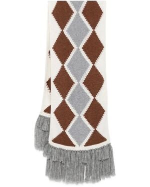 マフラー・ストール ERMANNO SCERVINO FW24 Maxi fringed scarf (D455R305IQT D4507) Voluminous Fringe Wool Scarf / ストールマフラー