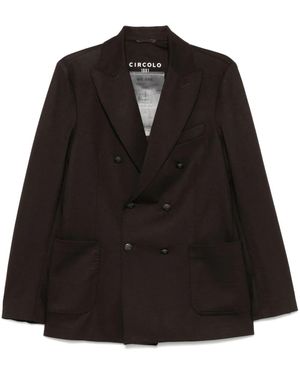 Circolo 1901 Double-Breasted Blazer - Black