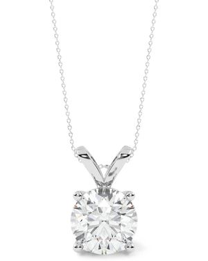 Diamond Essentials Diamond Solitaire Necklace - White
